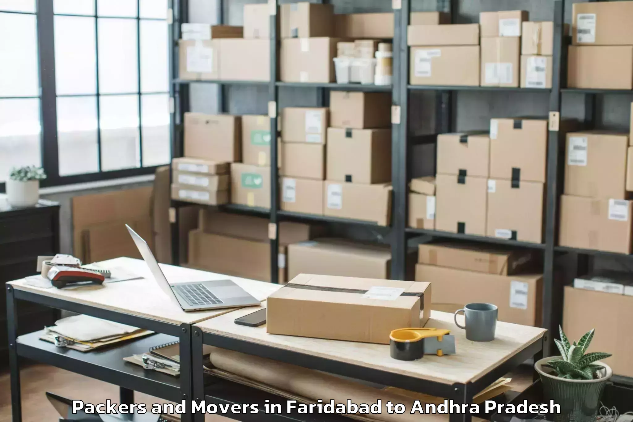 Reliable Faridabad to Lingapalem Packers And Movers